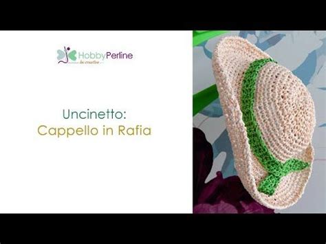 Come realizzare un Cappello in Rafia con l'uncinetto .